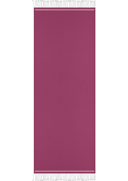 Mürdüm Gri Çift Taraflı Ipek Şal fırsatları