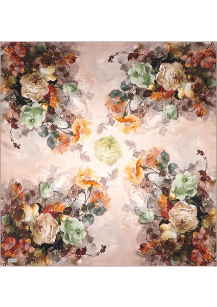 Vizon Kamelya Desen Sura Ipek Eşarp modelleri