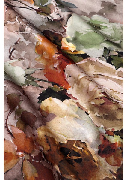 Vizon Kamelya Desen Sura Ipek Eşarp fırsatları