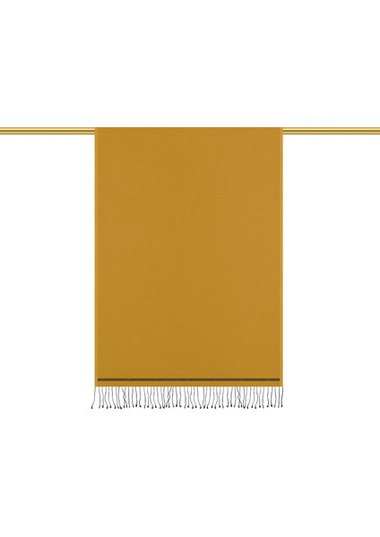 Hardal Siyah Çift Taraflı Ipek Şal modelleri