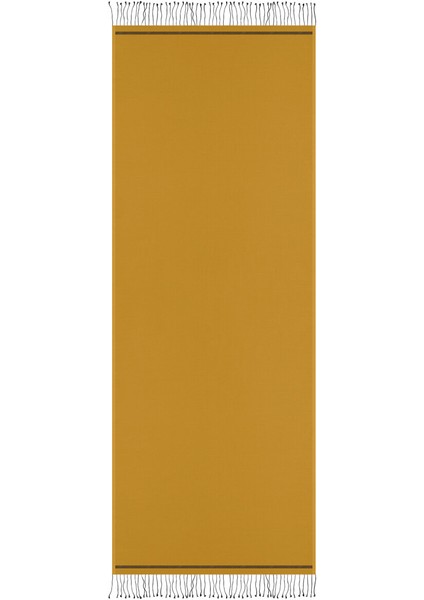 Hardal Siyah Çift Taraflı Ipek Şal fırsatları