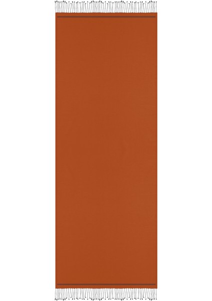 Kiremit Siyah Çift Taraflı Ipek Şal fırsatları