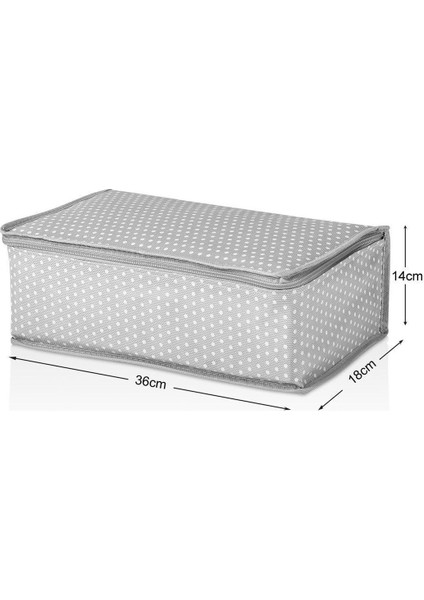 Valiz Düzenleyici 6'lı Filesiz Set Gri Benekli Polipropilen Farklı Boyutlar 36x27x14-18x15 cm modelleri