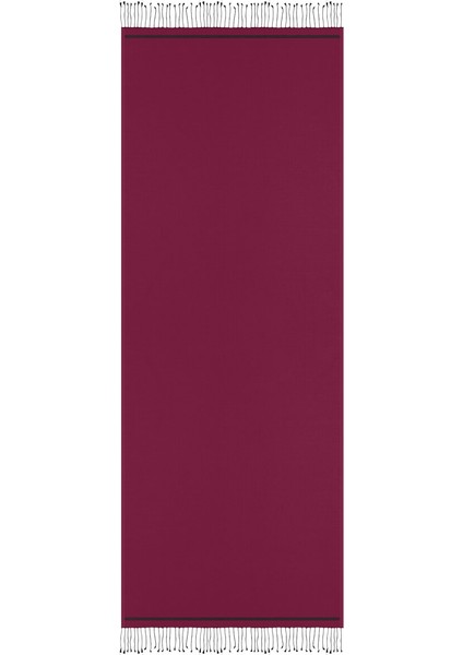 Mürdüm Siyah Çift Taraflı Ipek Şal fırsatları