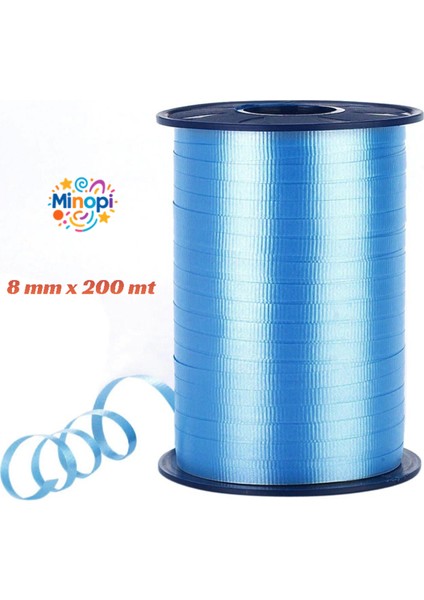 Mavi Rafya Balon Ipi 8 mm x 200 mt Pastel Renk