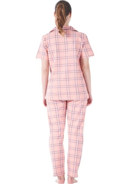 Kareli Desen Önden Düğmeli Bayan Pijama Takım fiyatları
