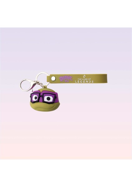 Nickelodeon Genç Mutant Ninja Kaplumbağalar Donatello Figürlü 3D Anahtarlık