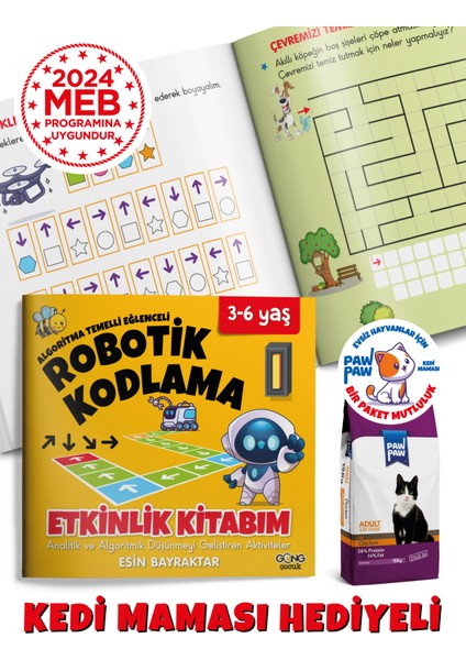 Okul Öncesi Robotik Kodlama Çocuk Kitap Seti 3-6 Yaş (3 Kitap) Meb Uyumlu Pedagog Onaylı fiyatları