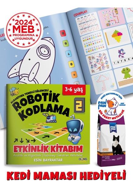Okul Öncesi Robotik Kodlama Çocuk Kitap Seti 3-6 Yaş (3 Kitap) Meb Uyumlu Pedagog Onaylı modelleri