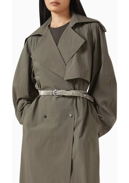 Hollyhock Yılan Desenli Deri Kemer fiyatları