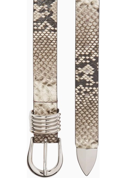 Hollyhock Yılan Desenli Deri Kemer modelleri