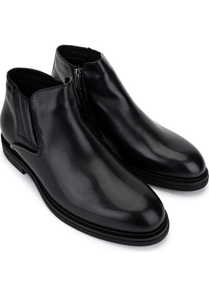 Erkek Hakiki Deri Siyah Bot 664 46521 Erk Bot SK25-26 Nero fiyatları
