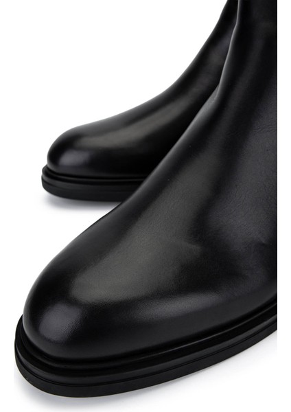 Erkek Hakiki Deri Siyah Bot 664 46521 Erk Bot SK25-26 Nero fırsatları