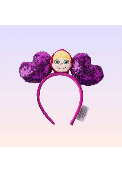 Maşa Kalpli Mor Saç Bandı - Maşa ile Koca Ayı