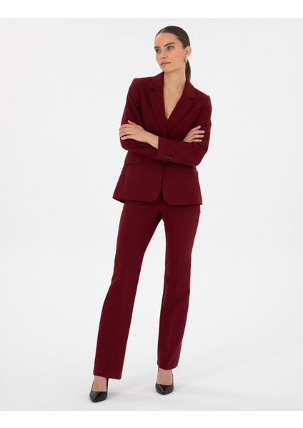 Kadın Vişne Kumaş Pantolon 50310395-VR223 modelleri