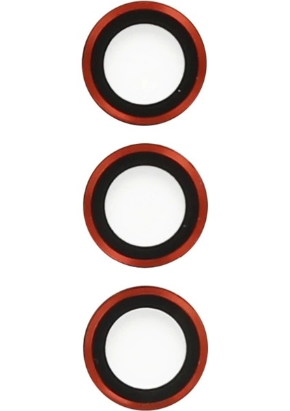 Newface Samsung Galaxy S23 Plus Metal Kamera Lens - Kırmızı