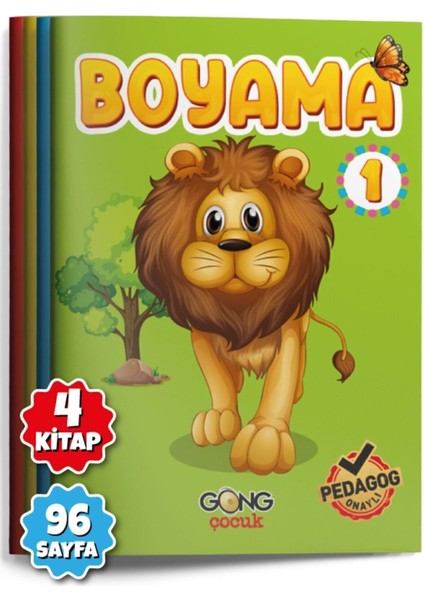 Çocuk 4'lü Aktiviteli Boyama Seti | Pedagog Onaylı | Meb Uyumlu 2024 | Eğitici ve Eğlenceli