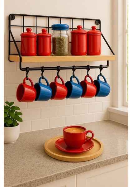 Tel Askılıklı Ahşap Standlı Kancalı Mutfak Rafı Mutfak Banyo Düzenleyici fırsatları