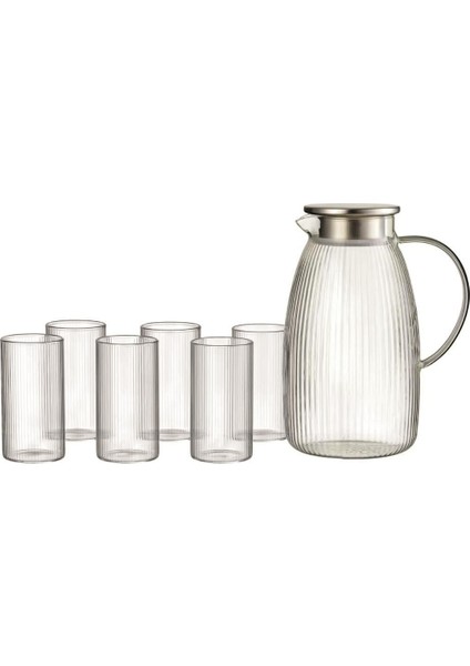 Savio Çizgi 7 Parça Bardak ve Sürahi Set fırsatları