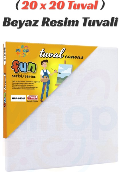 20X20 Tuval Beyaz Resim Tuvali Beyaz Tuval