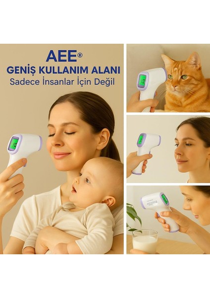 Pykori Pkr-T3 Dijital Temassız Alından Ateş Ölçer Kızılötesi Vücut Termometre Tüm Canlılar Için fiyatları
