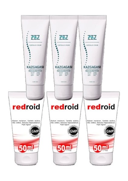 Kaz Gagası 100 ml Sırt Bel Kas Iskelet Kremi Redroid Hemeroid Için 50 ml Set Paket