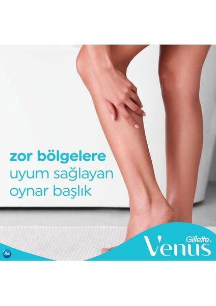 3 Renkli Kadınlar için Tek Kullanımlık Tıraş Bıçağı - Pürüzsüz Kayma ve Az Tahriş, 6'lı Paket