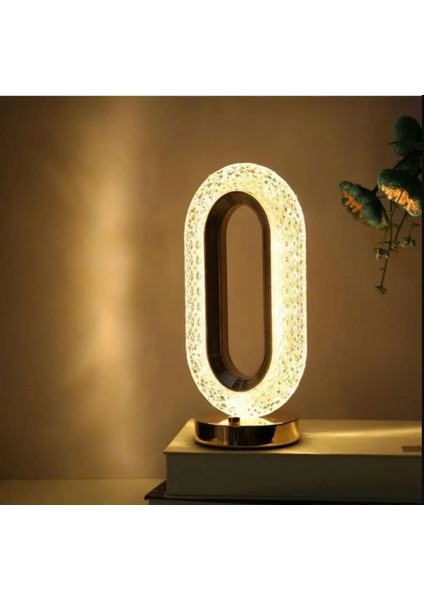 Kristal Masa Lambası - Şarjlı, Dokunmatik,3 Renk Modlu Dekoratif Işık fiyatları