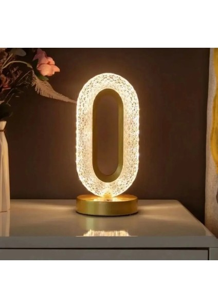 Kristal Masa Lambası - Şarjlı, Dokunmatik,3 Renk Modlu Dekoratif Işık fırsatları