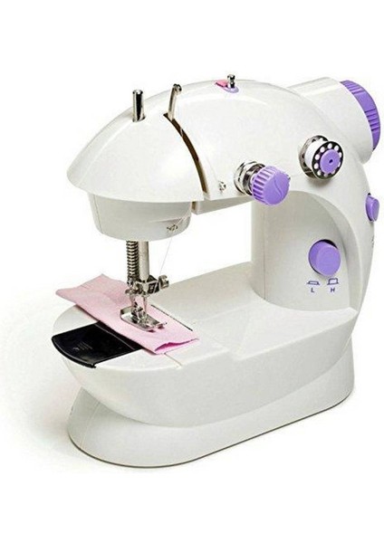 Beyaz Mini Ev Dikiş Makinesi, Pedallı, Kolay Kullanım, Hızlı ve Pratik Dikiş Toolu