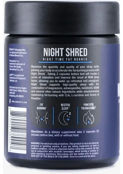 Night Shread Time Fat Burner Gece Ya-Ğ Yakma 60 Lı x 3 Adet + 1 Jel Hediye fırsatları