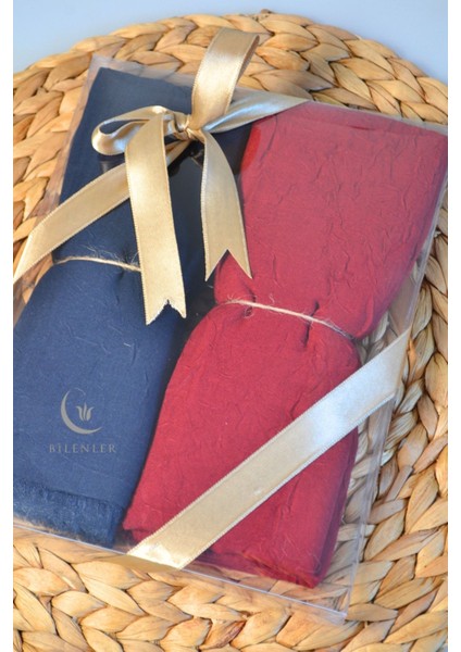 Bambu Kraş Şal – 75X210 cm | Nefes Alabilir, Terletmez, Tok Duruşlu Mevsimlik Kumaş (2'li Kutu)