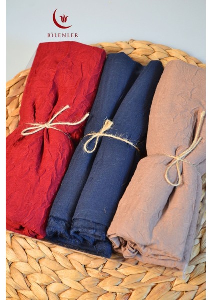 Bambu Kraş Şal – 75X210 cm | Nefes Alabilir, Terletmez, Tok Duruşlu Mevsimlik Kumaş (3'lü Kutu) fiyatları