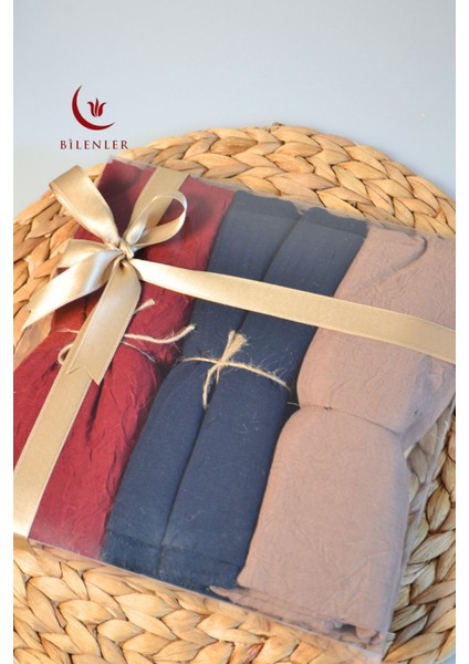 Bambu Kraş Şal – 75X210 cm | Nefes Alabilir, Terletmez, Tok Duruşlu Mevsimlik Kumaş (3'lü Kutu) modelleri