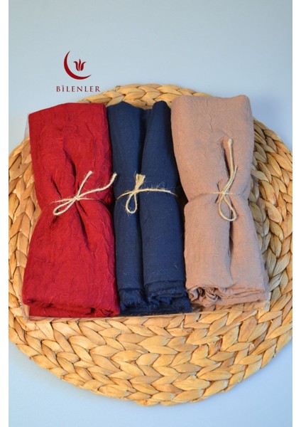 Bambu Kraş Şal – 75X210 cm | Nefes Alabilir, Terletmez, Tok Duruşlu Mevsimlik Kumaş (3'lü Kutu) fırsatları