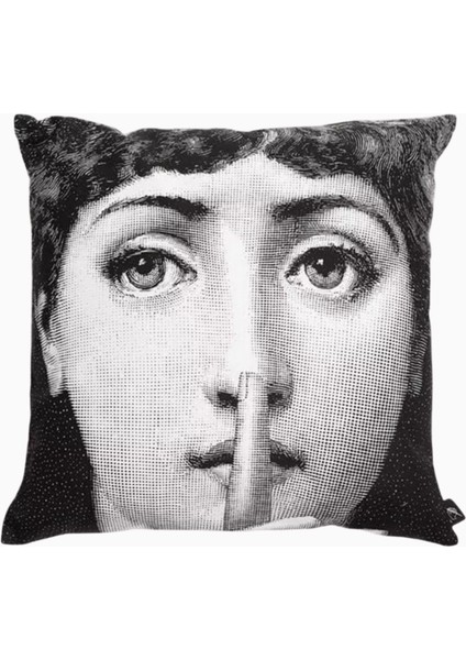 Silenzio Dekoratif Yastık, Çift Taraflı Sanat