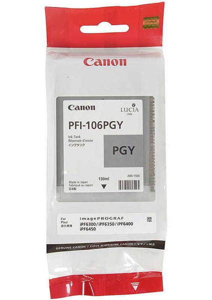 PFI-106PGY Foto Gri Kartuş 130ML