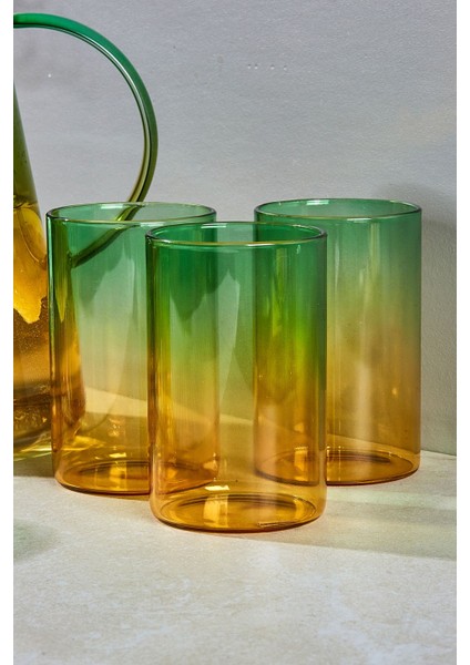 Savio Şeffaf Color 7 Parça Bardak ve Sürahi Set modelleri