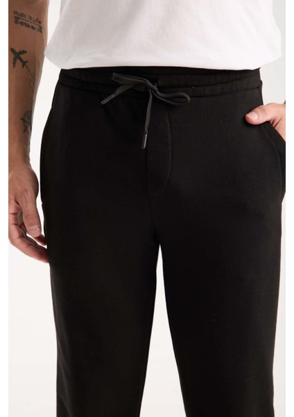 Spike Diagonal 3 Iplik Manşet Paça Erkek Pantolon Eşofman Altı -Siyah fiyatları