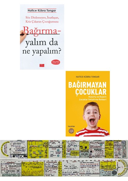 Bağırmayalım Da Ne Yapalım + Bağırmayan Çocuklar 2 Kitap Hatice Kübra Tongar + Cetvel
