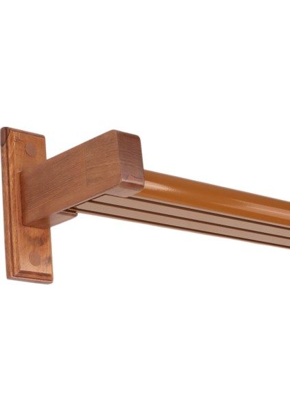Napoli Ahşap Başlıklı 3 Kanallı Alüminyum Dekoratif Ray Korniş Modern Rustik modelleri