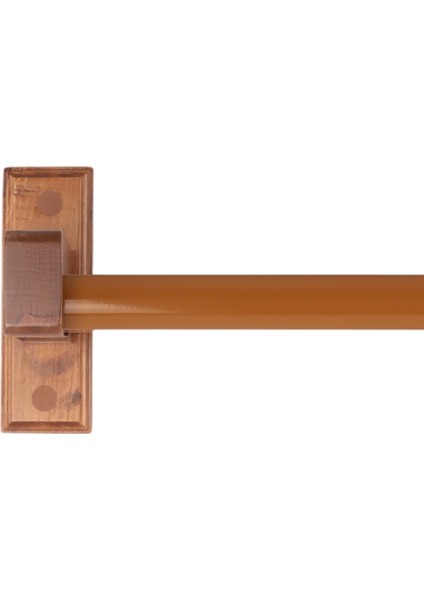 Napoli Ahşap Başlıklı 3 Kanallı Alüminyum Dekoratif Ray Korniş Modern Rustik fırsatları