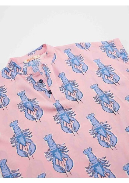 Istakoz Erkek Çocuk Pembe Kısa Kol Yazlık Gömlek indirimleri