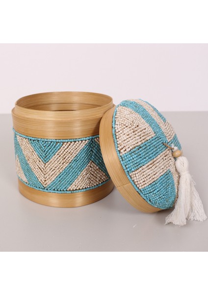 Mylamp Bali Boncuklu Bambu Saklama Kutusu M 15X17 cm fiyatları