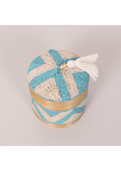 Mylamp Bali Boncuklu Bambu Saklama Kutusu M 15X17 cm fırsatları