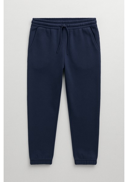 Scuba Modal Kumaş Relaxed Fit Erkek Eşofman Altı Pantolon - Lacivert