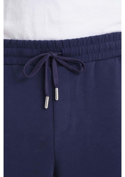 Scuba Modal Kumaş Relaxed Fit Erkek Eşofman Altı Pantolon - Lacivert modelleri