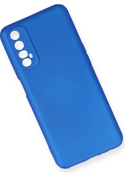 Newface Realme 7 Kılıf First Silikon - Mavi modelleri