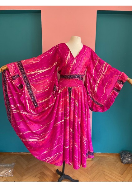 Ipek Yaldızlı Palazzo Pantolon & Bağlamalı Üst Takım – Bohem Şık Tasarım modelleri