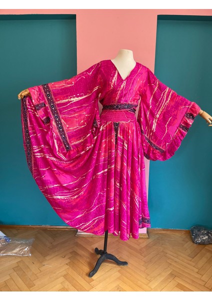 Ipek Yaldızlı Palazzo Pantolon & Bağlamalı Üst Takım – Bohem Şık Tasarım indirimleri